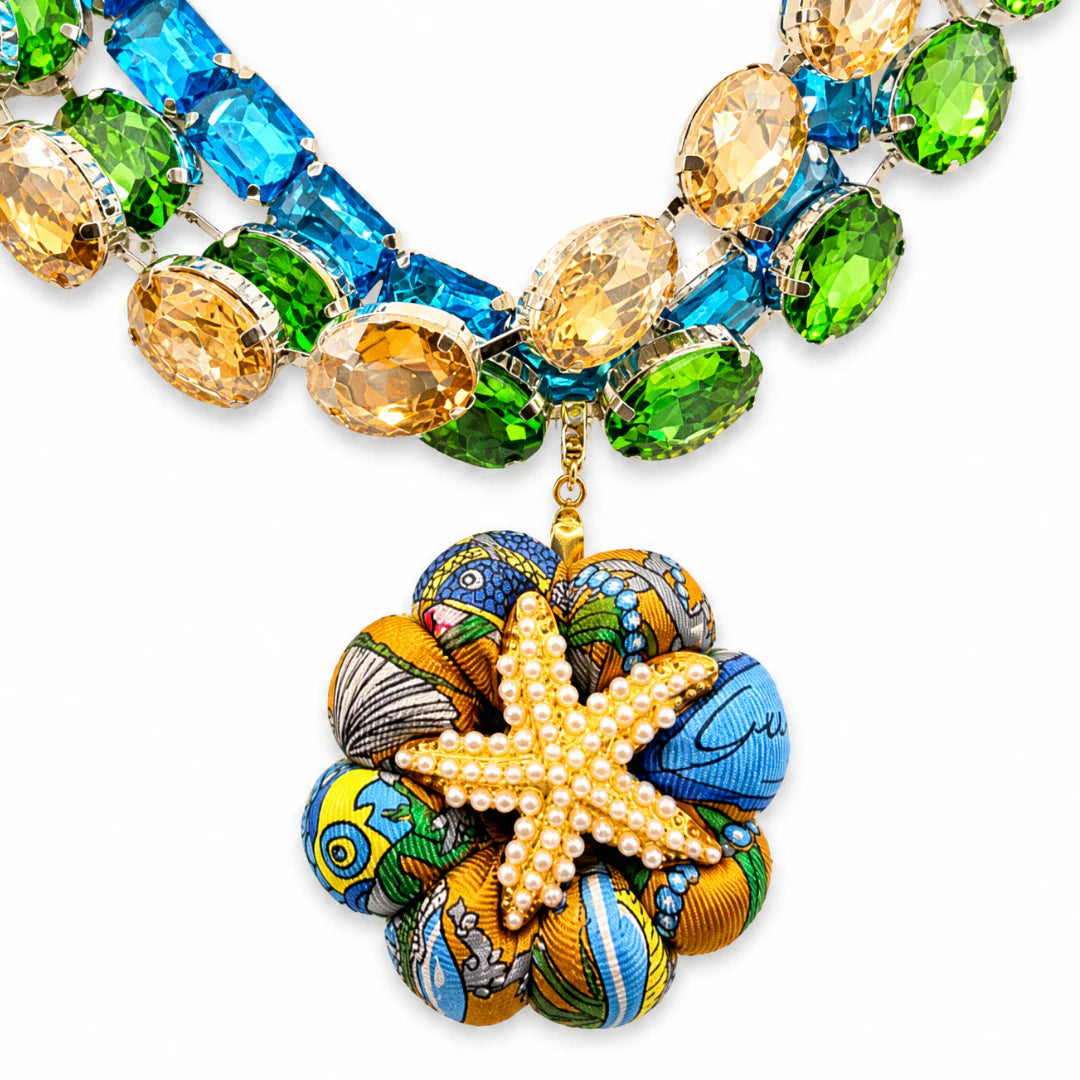 Vintage Luxe  Vintage Silk Necktie Necklace
