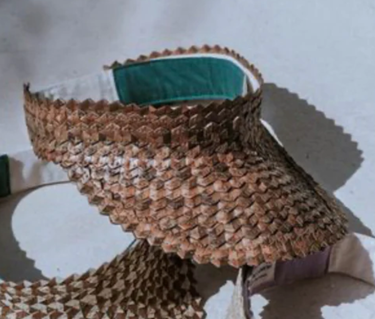 Straw sun visor