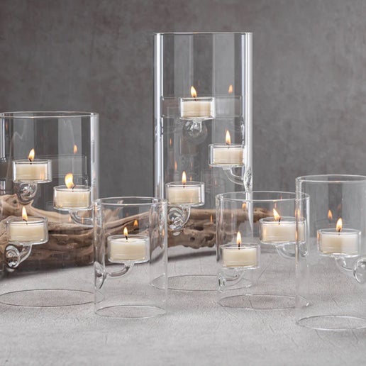 Suspended Glass Tealight Holder/ Hurrican