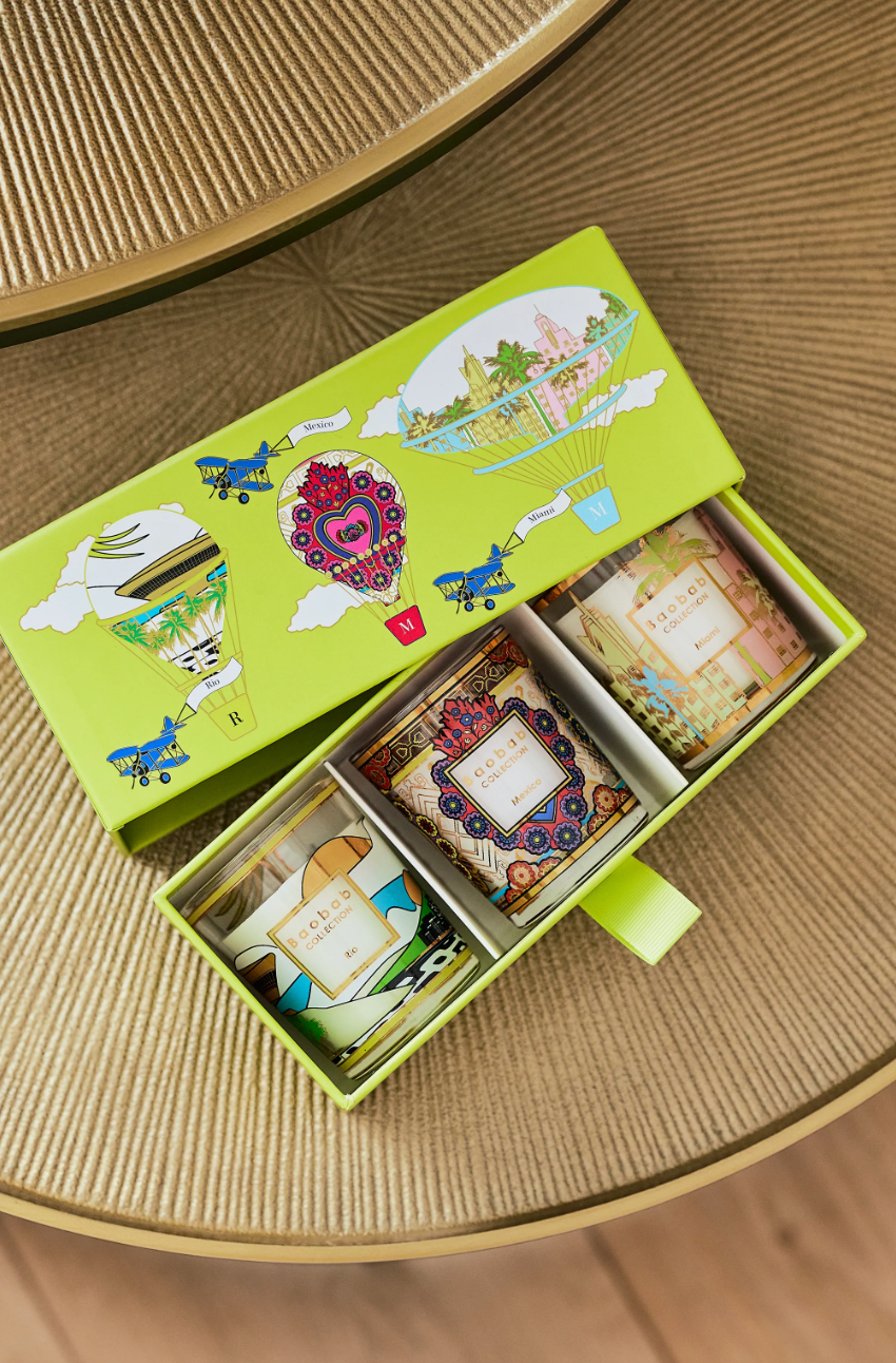 Baobab Trio Travel Candles My First Baobab Trio Rio-Mexico-Miami