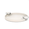 Pinetti Dioniso Round Tray In Cream