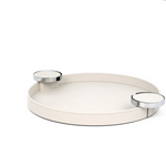 Pinetti Dioniso Round Tray In Cream