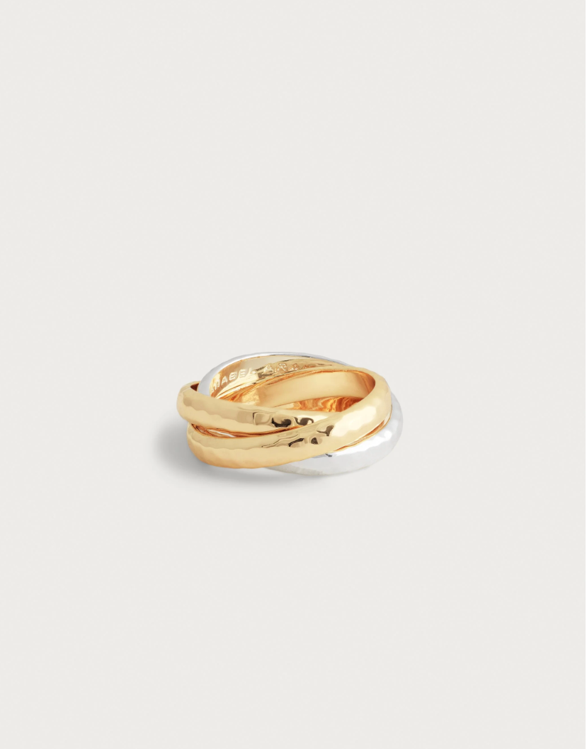 Anabel Aram Farrier Mixed Metal Triple Band Ring