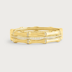 Anabel Aram Bamboo Stacked Hinged Bracelet