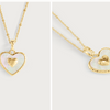 Anabel Aram Heart Radiant Pearl Gold Charm