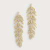 Anabel Aram Palm Leaves Pave Dangle Gold & Silver