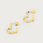 Anabel Aram Heart Hoop Earrings, Small
