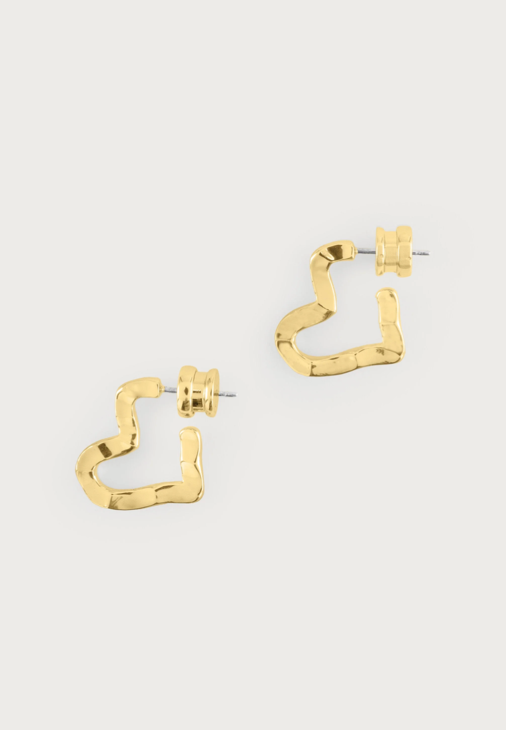 Anabel Aram Heart Hoop Earrings, Small