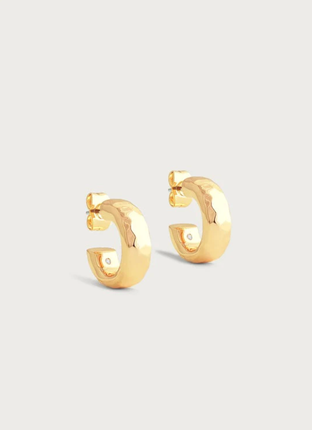 Anabel Aram Farrier Huggie Hoop Earrings