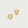 Anabel Aram Monstera Palm Stud Earrings