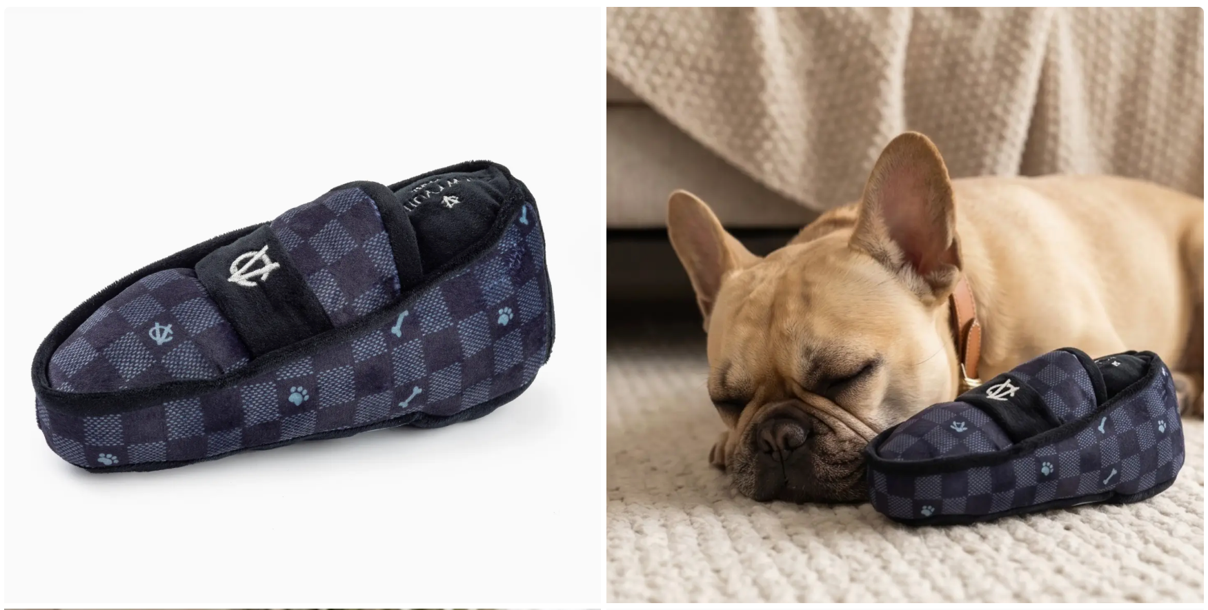 Black Checkered chewy Vuitton loafer