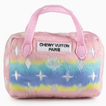 Pink Ombre Chewy Vuiton Handbag Squeaker Dog Toy