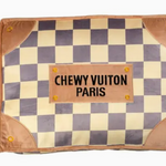 Tan Checker Chewy Vuiton Bed Soft, Washable Dog Bed
