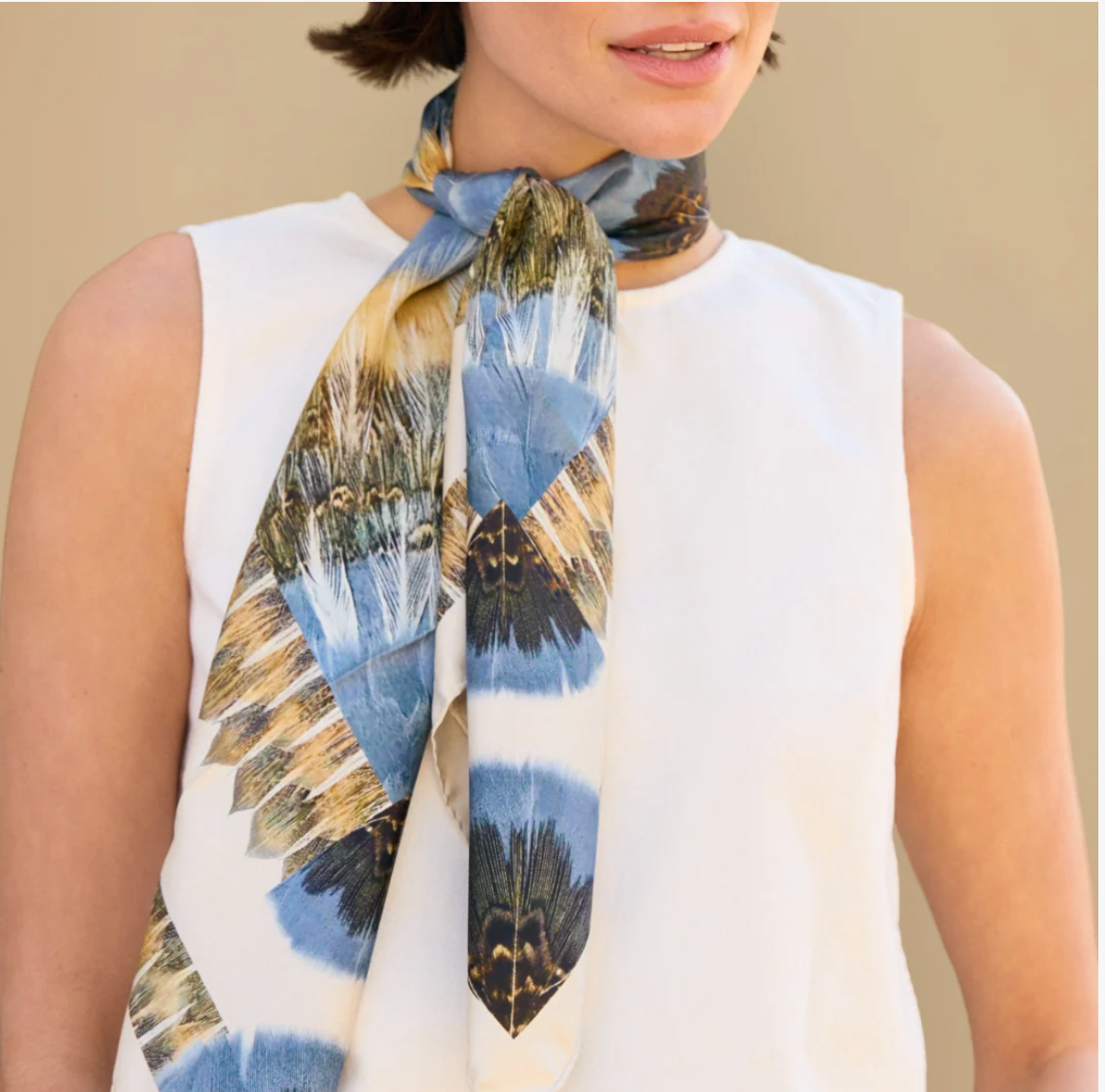 Brackish Covey Silk Scarf