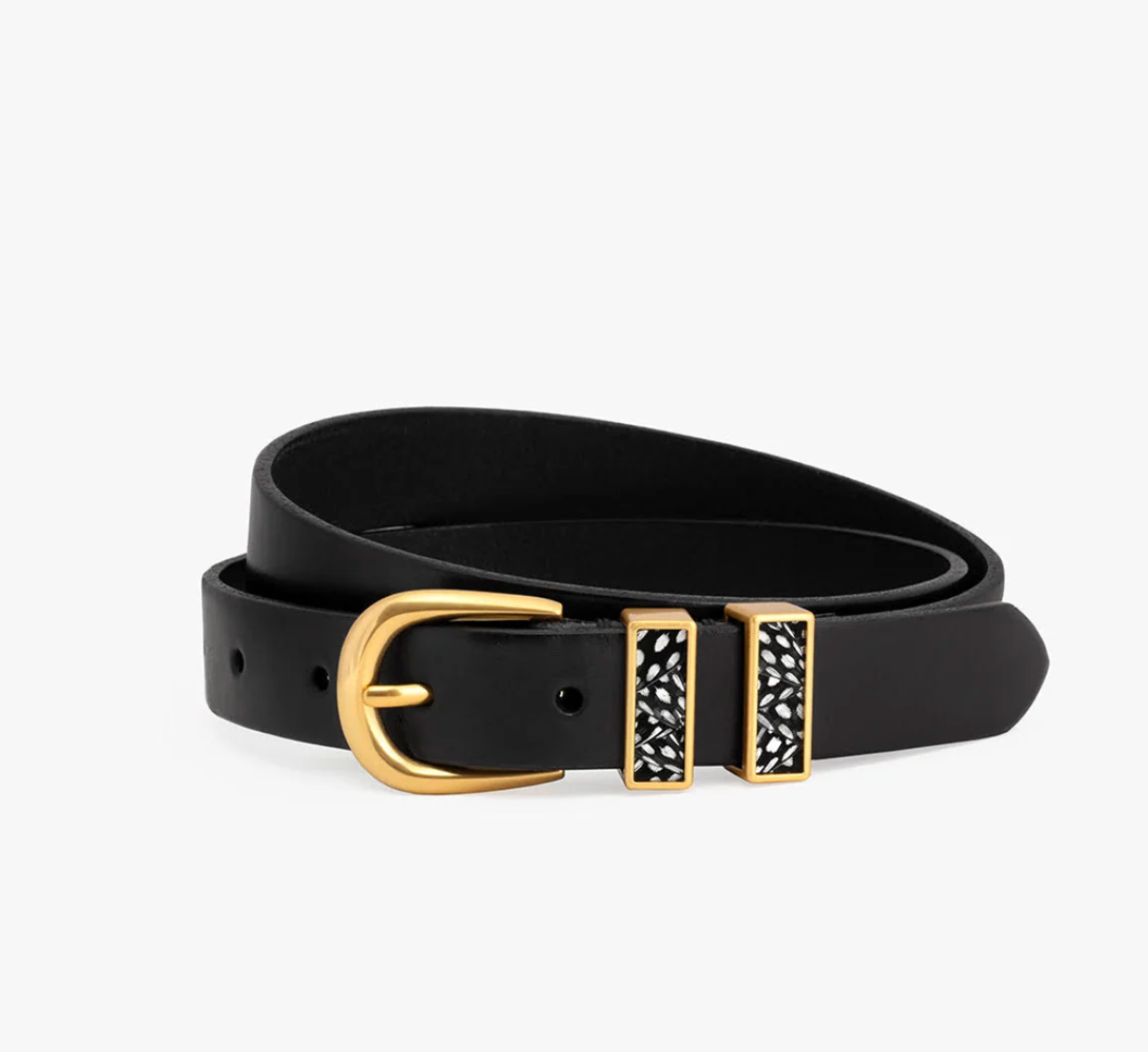 Brackish Over the Moon Maddie Belt Black Guinea