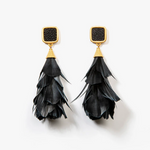 Brackish Parades Statement Earring Sting Ray Gold
