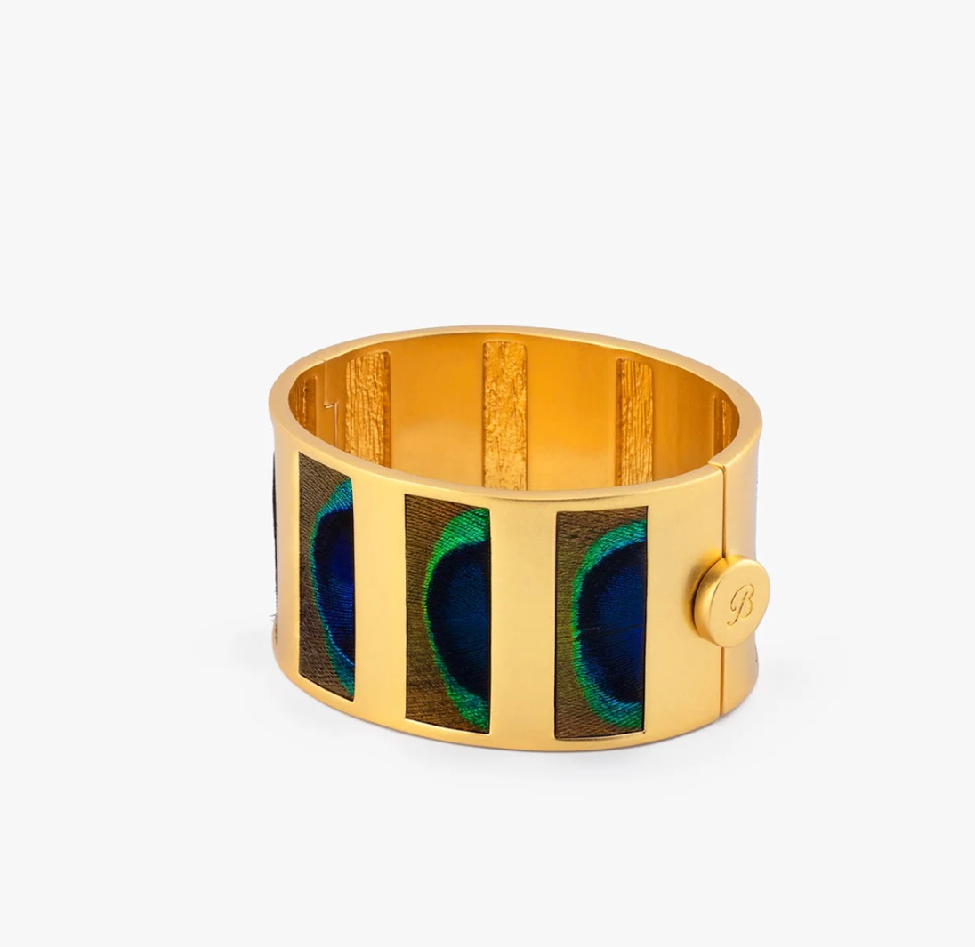 Brackish Natalie Striped Hinge Cuff