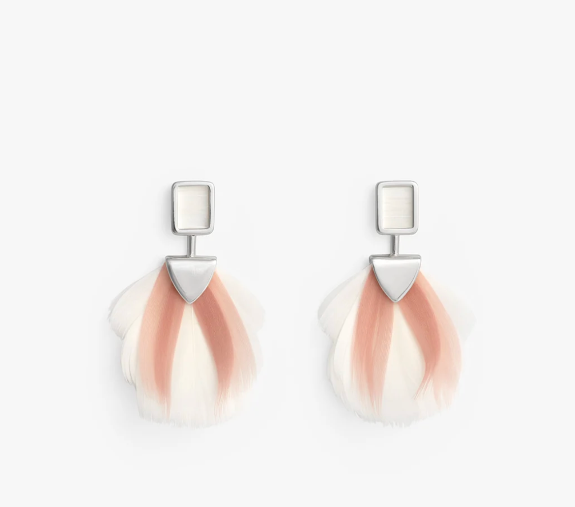Brackish Tarpum Bay Statement Earring In Siver