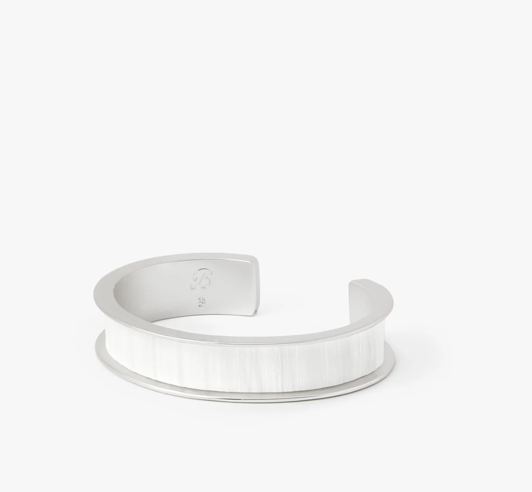 Brackish Alba Thin Cuff In Silver