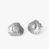 Brackish Cannonborough Rhodium Plated Stud Earring Silver