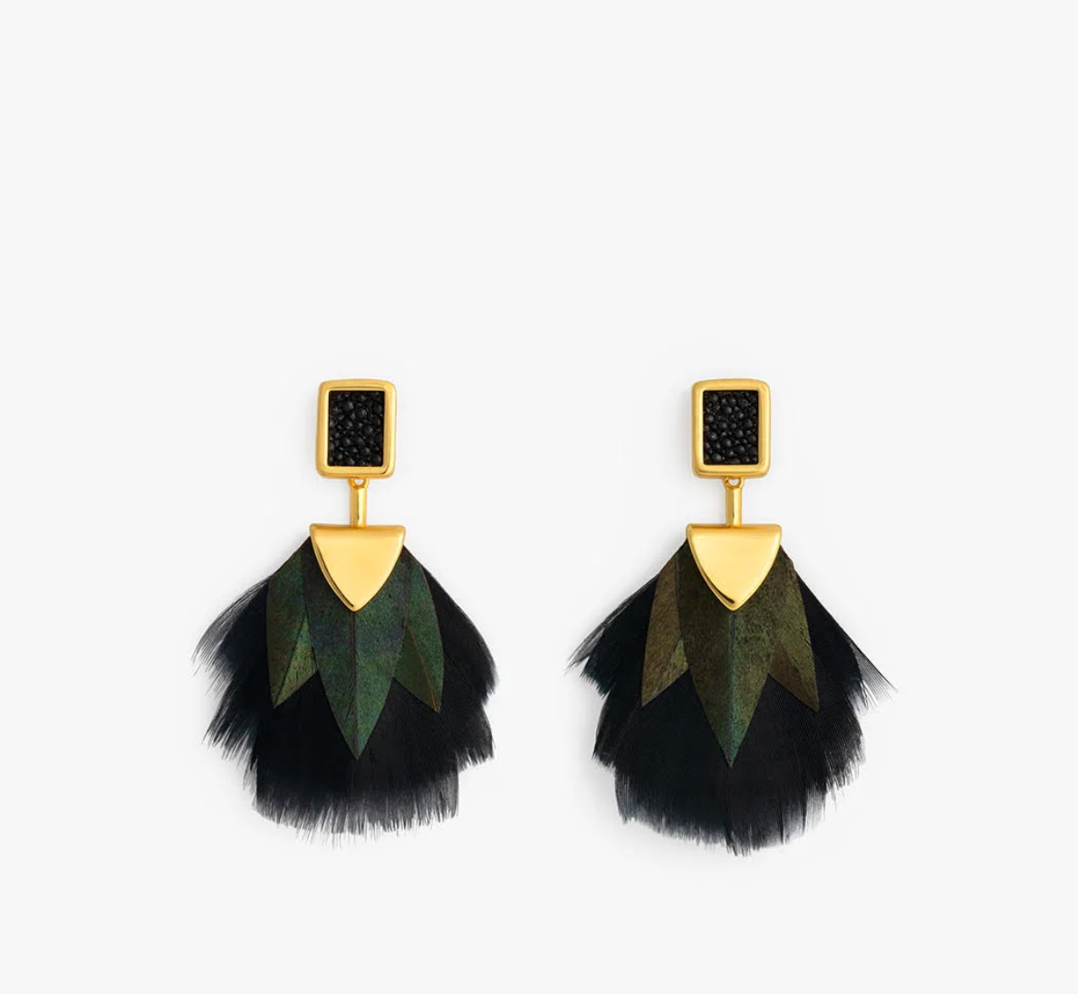 Brackish Elise Bezel Drop Earring