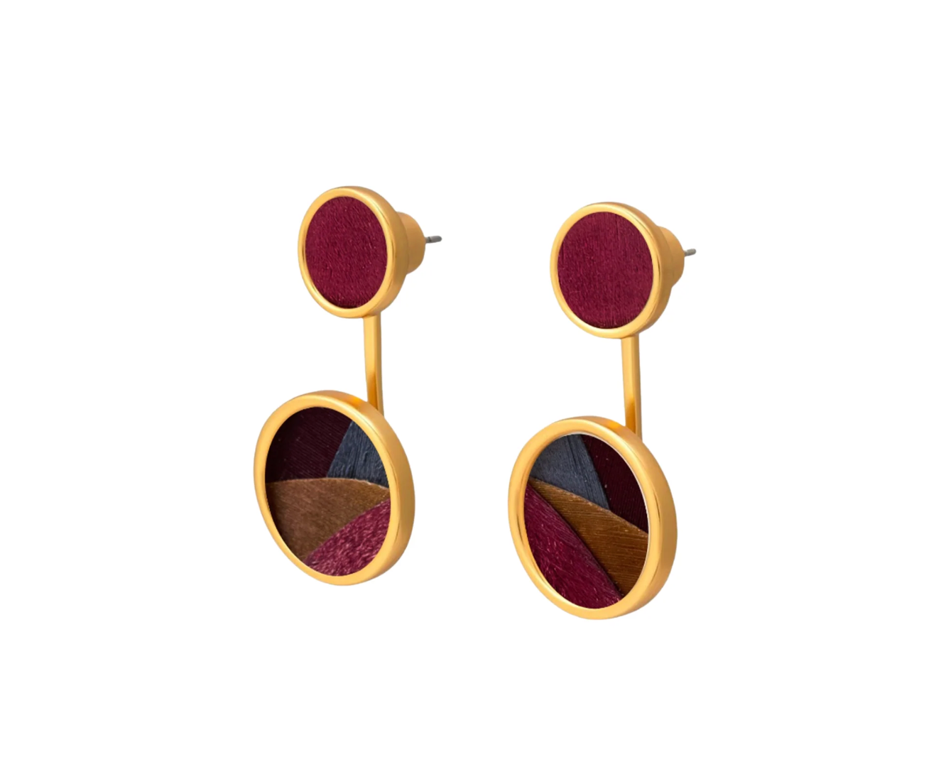 Brackish Alicia Bezel Jacket Earring