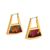 Brackish Double Sided Triangle Hoop Charlotte
