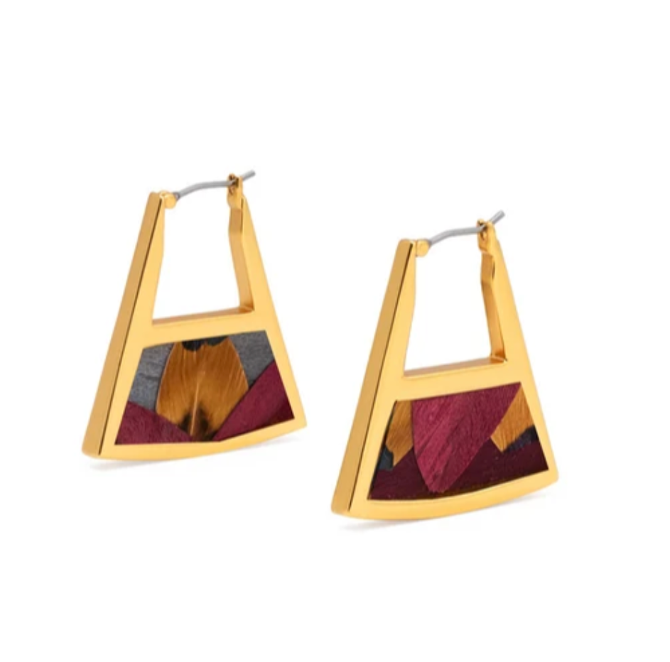 Brackish Double Sided Triangle Hoop Charlotte