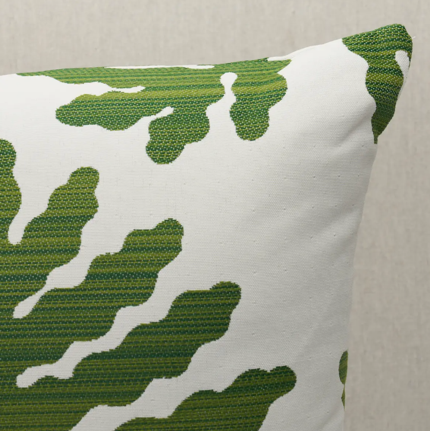 Schumacher Palma Sola Green Pillow