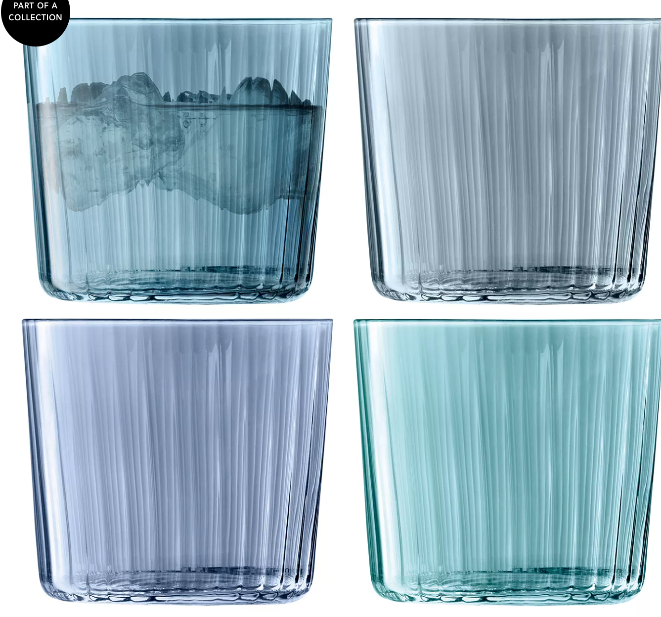 LSA Gem Tumbler Set of 4 (Multiple Colors)