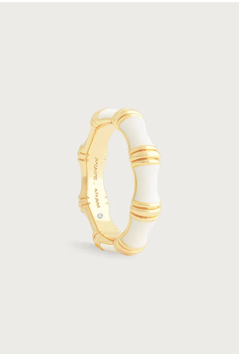 Anabel Aram Bamboo Enameled Rings (Multiple Colors)