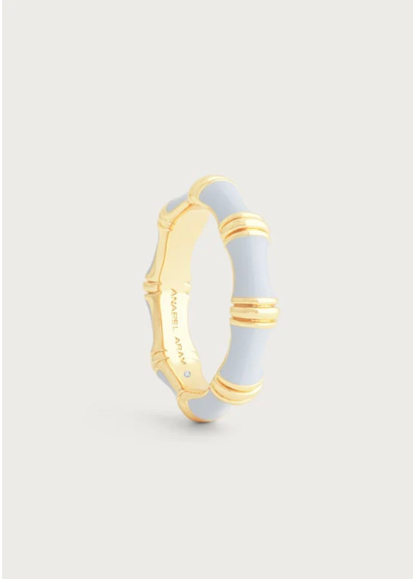 Anabel Aram Bamboo Enameled Rings (Multiple Colors)