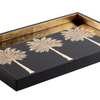 Grand Palms Lacquer Vanity Tray in Black