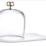 Cupola Cake Dome Home with Brass Handle & Marble Base