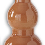 Orange Ceramic Double Bubble Vases (2 Sizes)