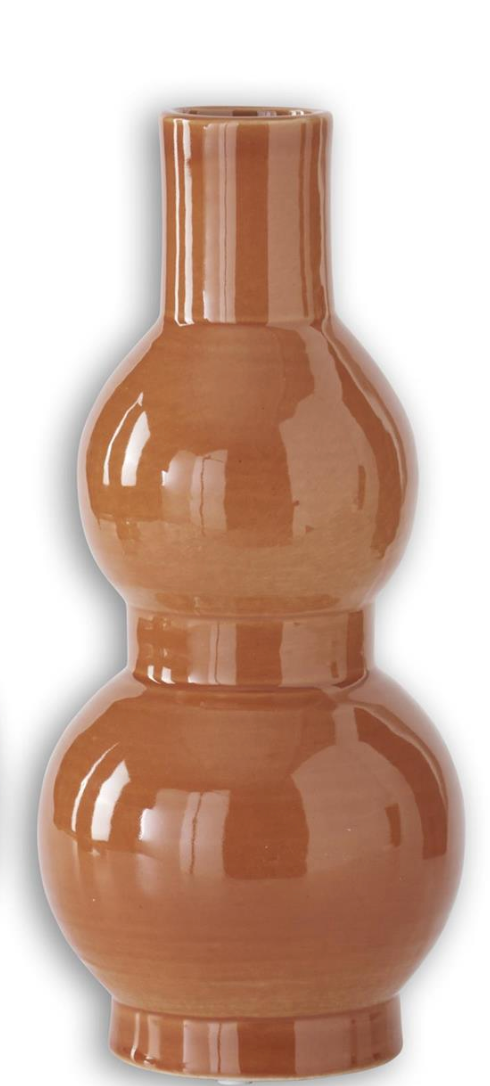 Orange Ceramic Double Bubble Vases (2 Sizes)