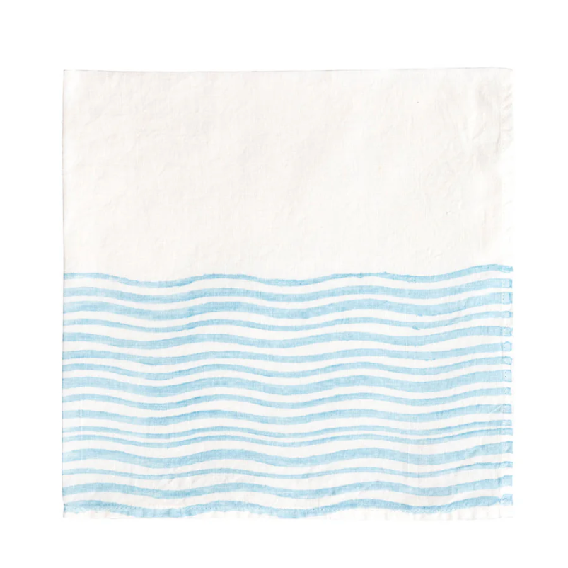 Bertozzi Panarea Wave Light Blue Napkin 20X20