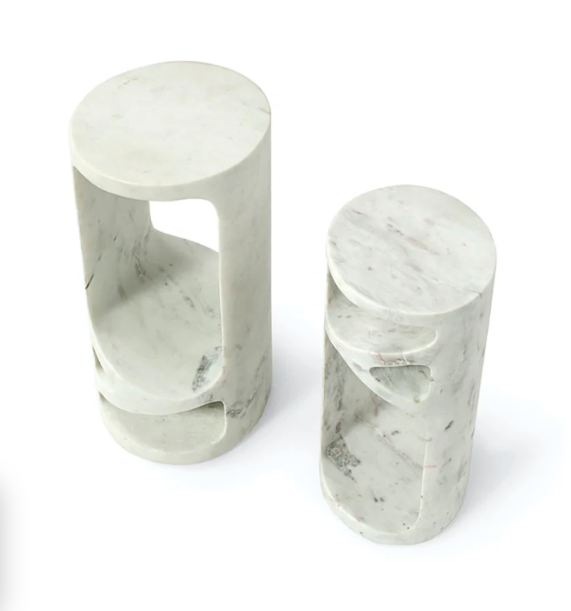 Palecek Lena Marble Accent Table, Large