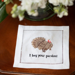 August Morgan Embroidered Napkins (Set of 4 in multiple Designs)