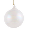 Pearl Glass Ball Ornament White 150MM