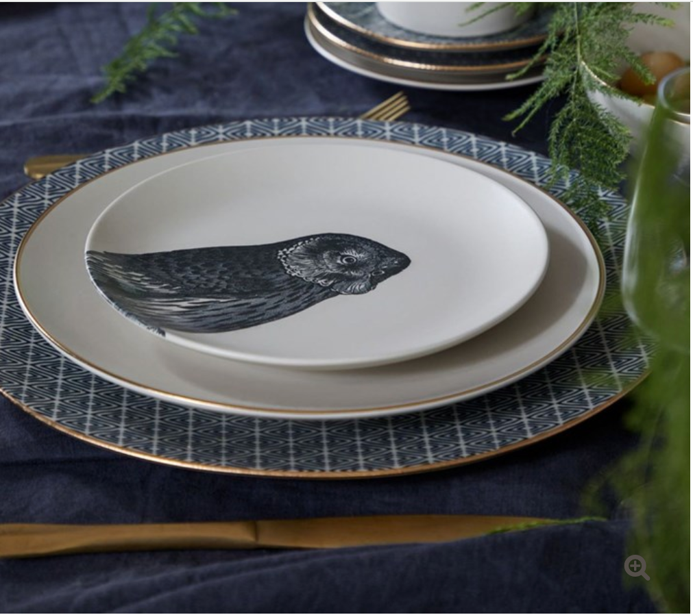 Elements Fauna Dessert Plates S/4