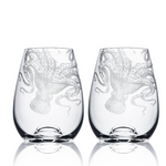 Lucy Stemless Wine Glasses S/2