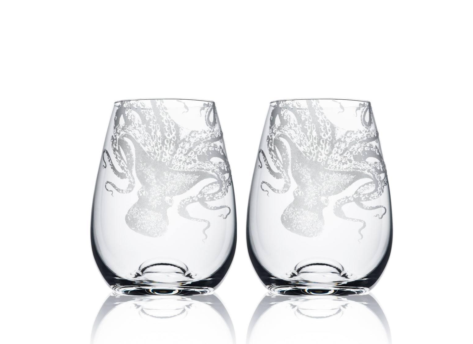 Lucy Stemless Wine Glasses S/2