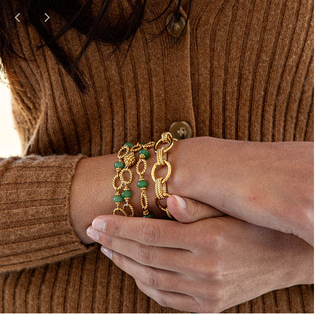 Capucine De Wulf Berry & Bead 24" Chain - Meadow Jade