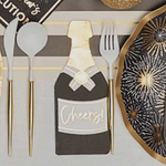 Champagne Guest Towels Cheers