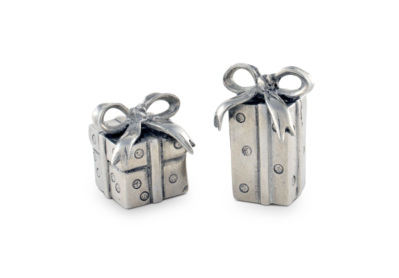 Christmas Package Placecard Holder Pair