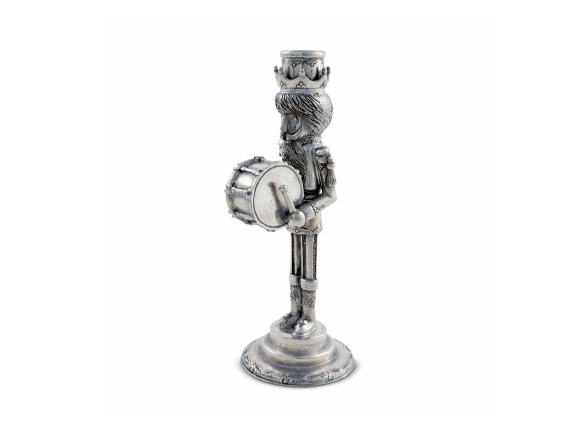 Mini Nutcracker Taper Candleholder