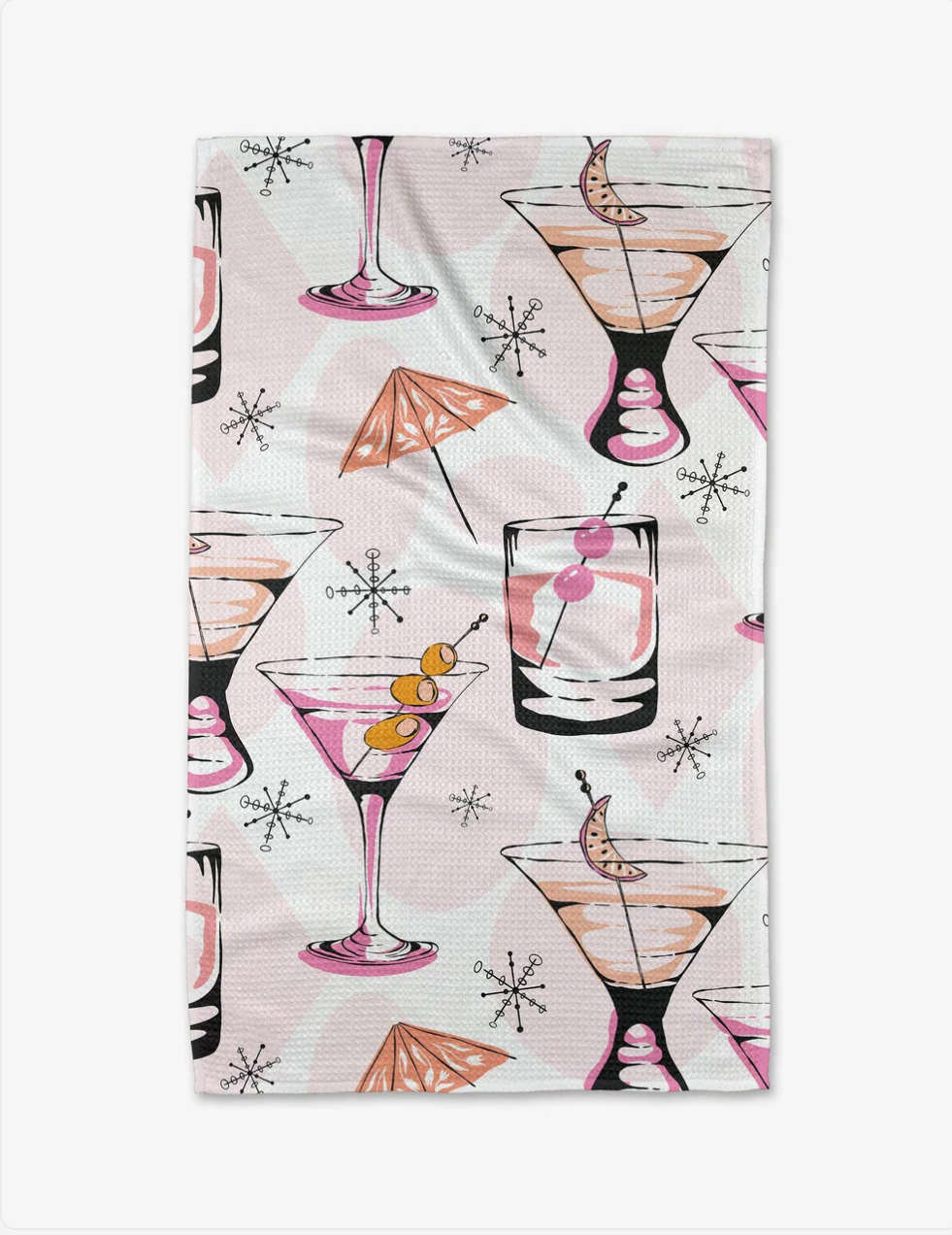 Geometry - Cocktail Hour Tea Towel