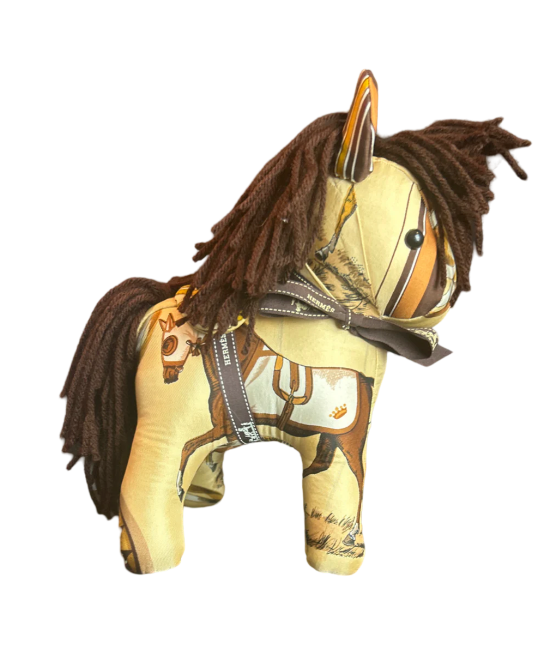 Vintage Silk Scarf Patchwork Horse