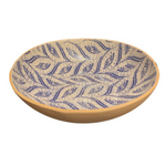 Terrafirma Medium Server Bowl in Paisley Cobalt